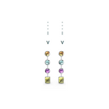 "V" Aquafiore Earrings - Silver