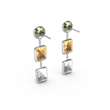 "W" Aquafiore Earrings - Silver