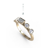 “z” Amanti Rings - 18ct Yellow Gold