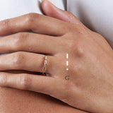 Fine Morse code jewellery - Mayfair 18ct gold ring