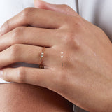 Fine Morse code jewellery - Mayfair 18ct gold ring