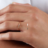 Fine Morse code jewellery - Mayfair 18ct gold ring