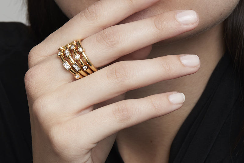 Large Code Rings Morse Code Diamond Rings | codebyEdge
