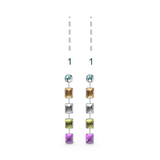 "1" Aquafiore Earrings - Silver