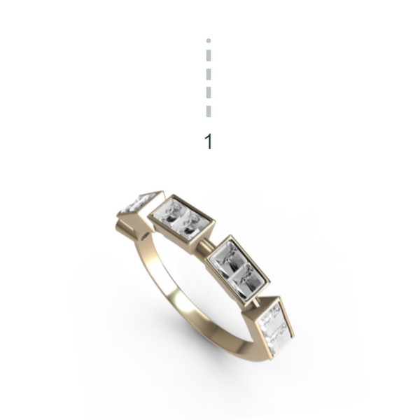 “1” Amanti Rings - 18ct Yellow Gold