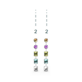 "1" Aquafiore Earrings - Silver