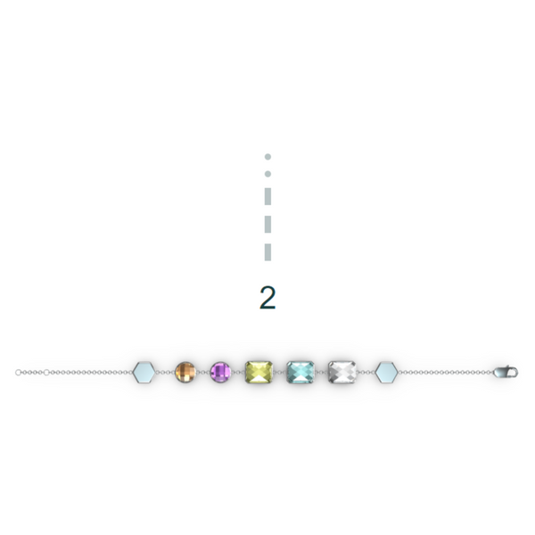 "2" Aquafiore Bracelet – Silver