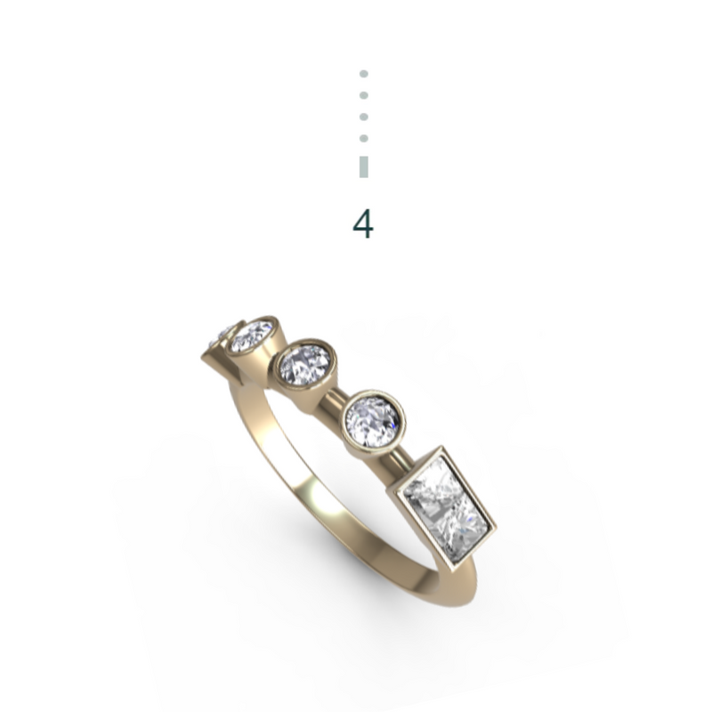 “4” Amanti Rings - 18ct Yellow Gold