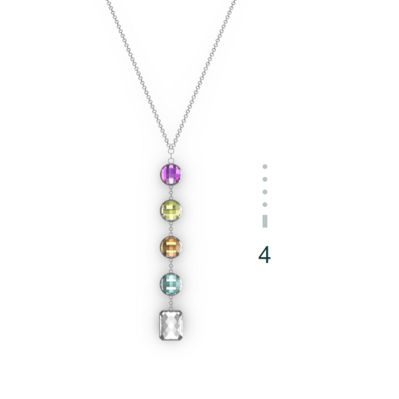 "4" Aquafiore Pendant - Silver