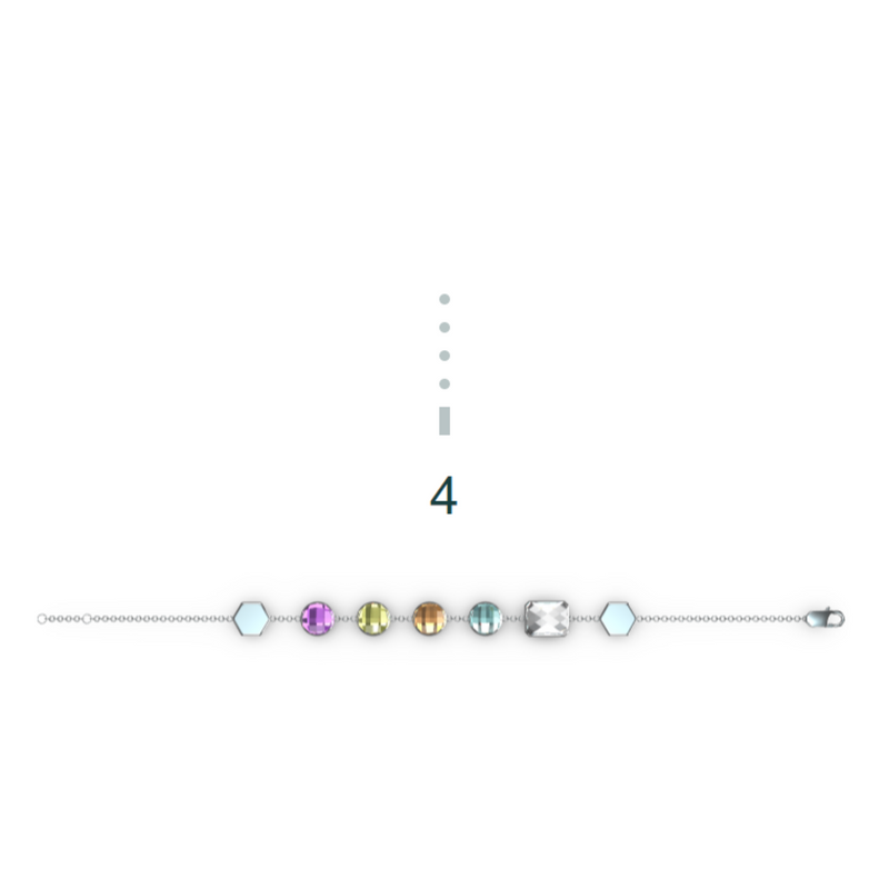 "4" Aquafiore Bracelet – Silver