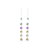 "5" Aquafiore Earrings - 18ct Yellow Gold