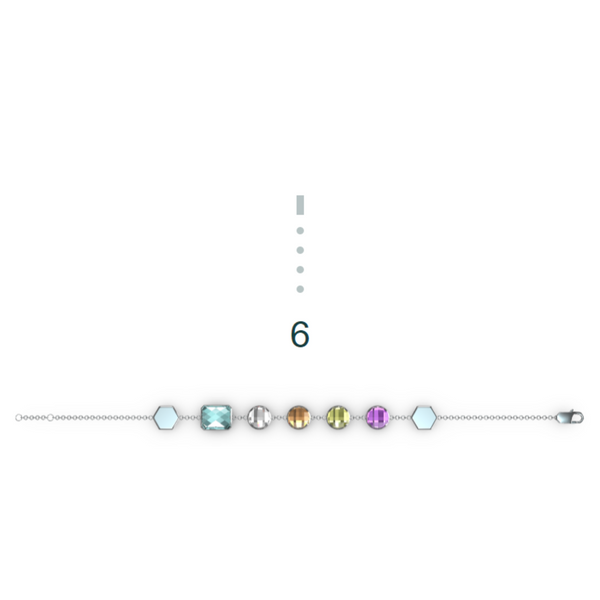 "6" Aquafiore Bracelet – Silver