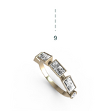 “9” Amanti Rings - 18ct Yellow Gold