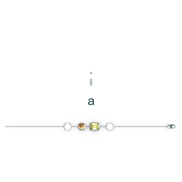 "A" Aquafiore Bracelet – Silver