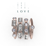 “LOVE” Amanti Rings - Rose Gold