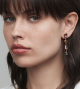 "B" Aquafiore Earrings - Silver