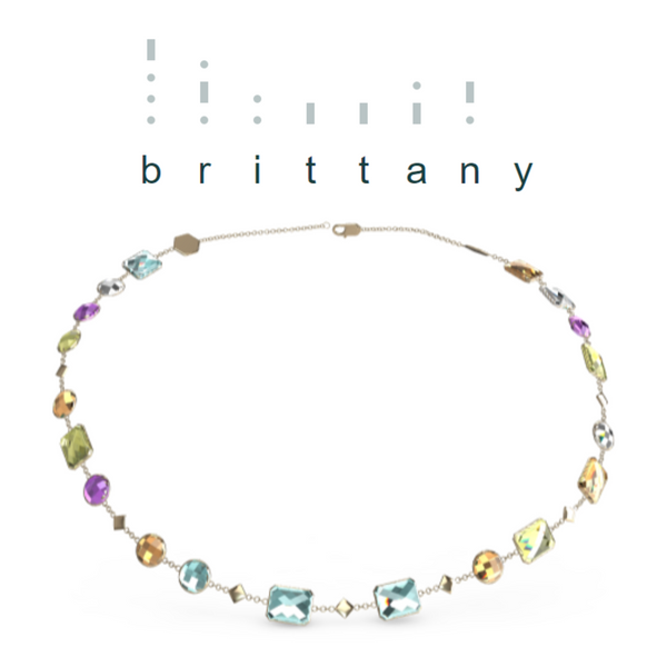 "BRITTANY" Aquafiore Necklace - 18ct Yellow Gold