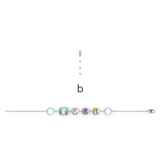 "B" Aquafiore Bracelet – Silver
