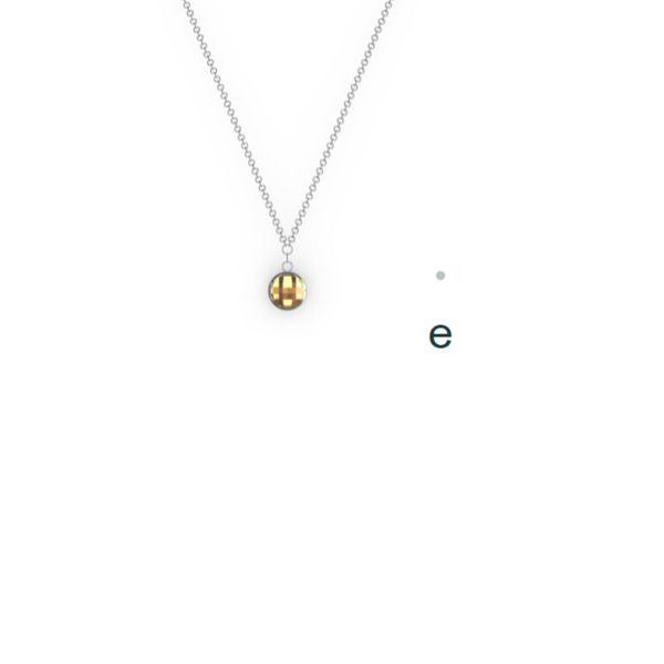 "E" Aquafiore Pendant - Silver