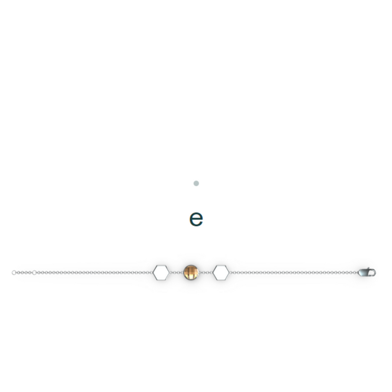 "E" Aquafiore Bracelet – Silver