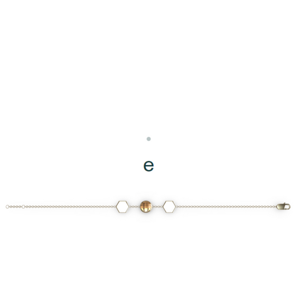 "E" Aquafiore Bracelet – 18ct Yellow Gold