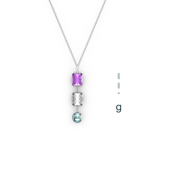 "G" Aquafiore Pendant - Silver