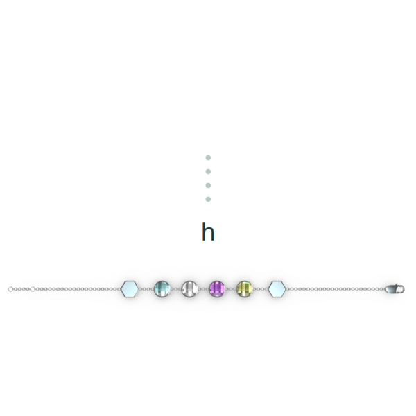 "H" Aquafiore Bracelet – Silver