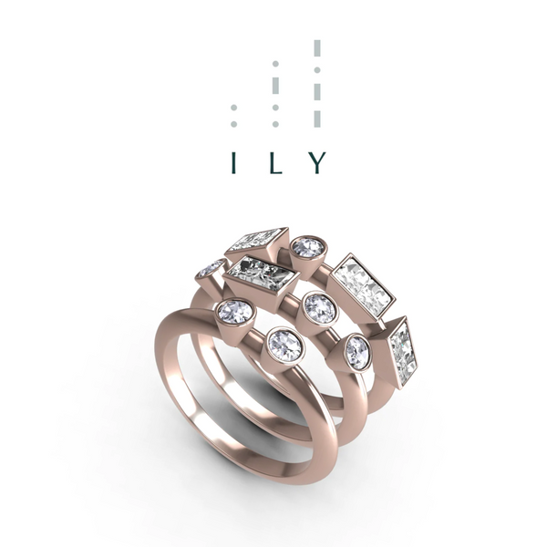“ILY” Amanti Rings - Rose Gold