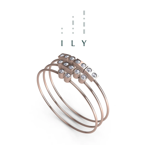 “ILY” Mayfair Rings - Rose Gold
