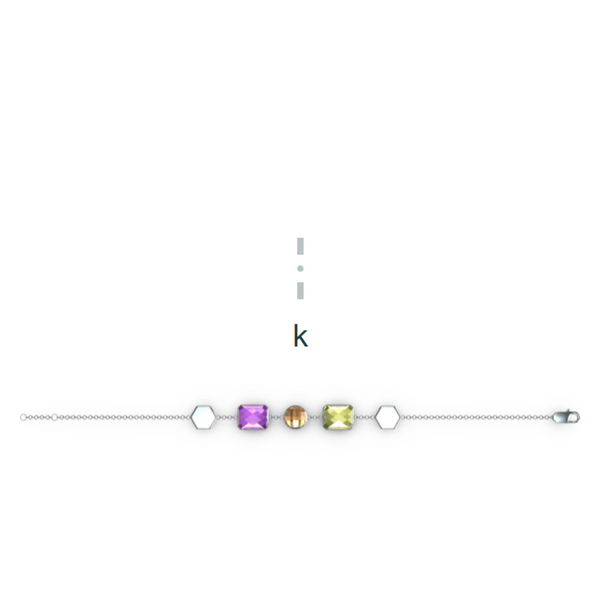 "K" Aquafiore Bracelet – Silver