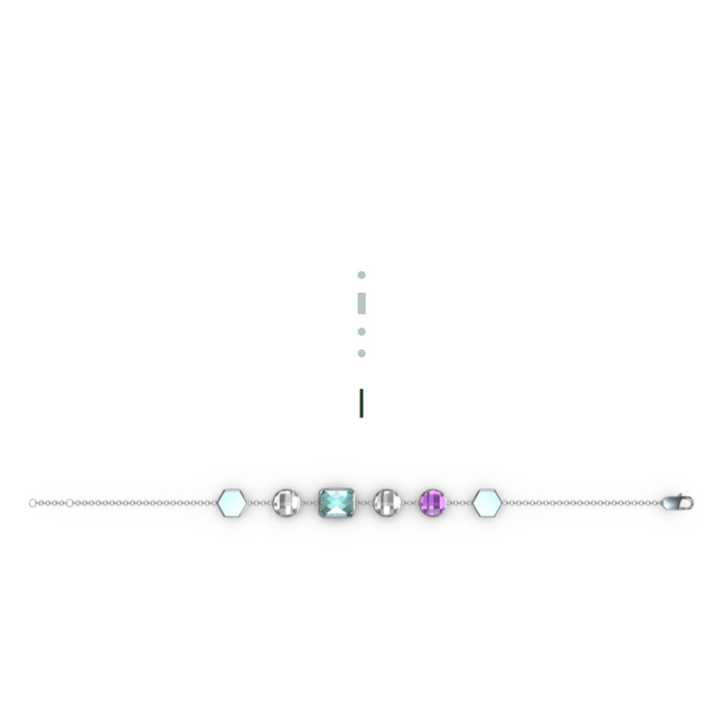 "L" Aquafiore Bracelet – Silver