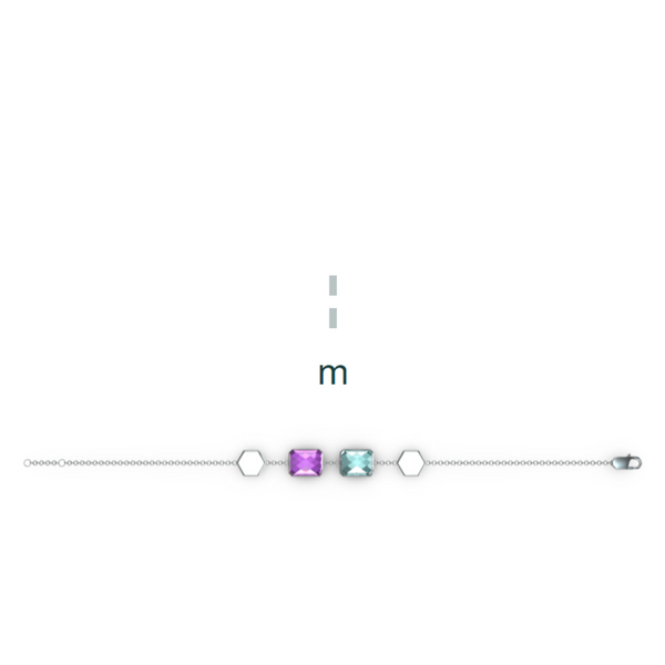 "M" Aquafiore Bracelet – Silver
