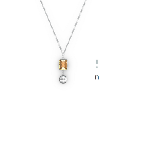 "N" Aquafiore Pendant - Silver