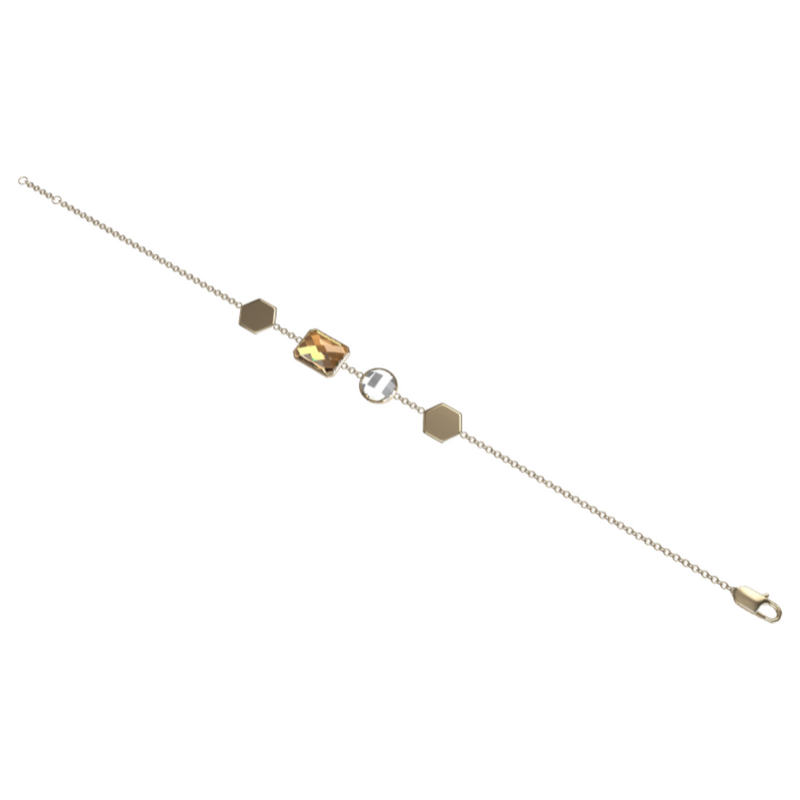 "N" Aquafiore Bracelet – 18ct Yellow Gold