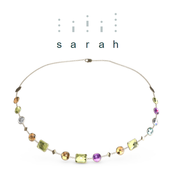 "SARAH" Aquafiore Necklace - 18ct Yellow Gold