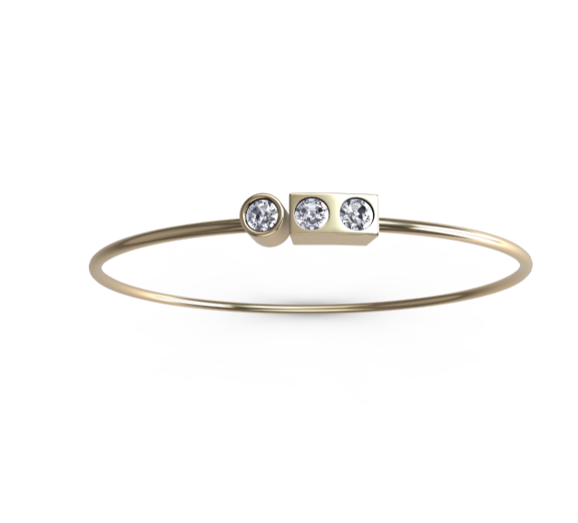 “a” Mayfair Rings - 18ct Yellow Gold
