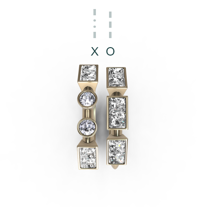 “XO” Amanti Rings - 18ct Yellow Gold