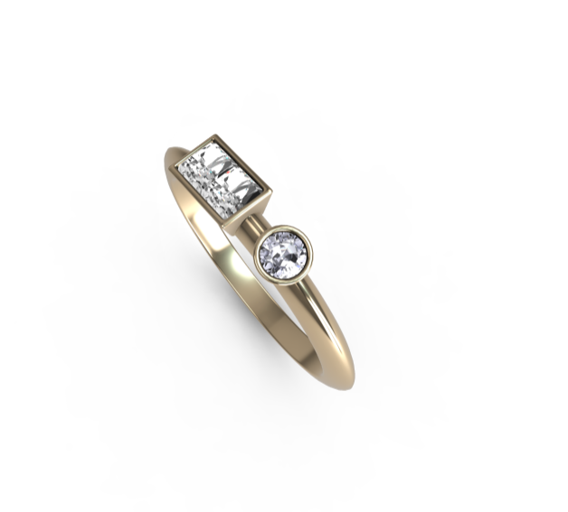 “n” Amanti Rings - 18ct Yellow Gold