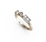 “u” Amanti Rings - 18ct Yellow Gold