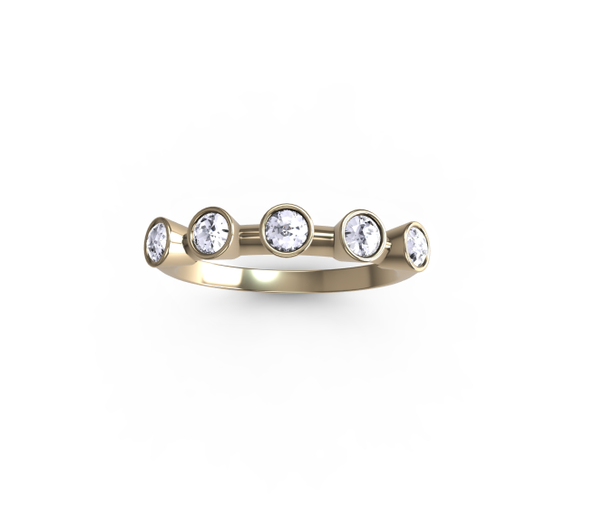 “5” Amanti Rings - 18ct Yellow Gold