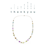 "THANK YOU" Aquafiore Necklace - 18ct Yellow Gold