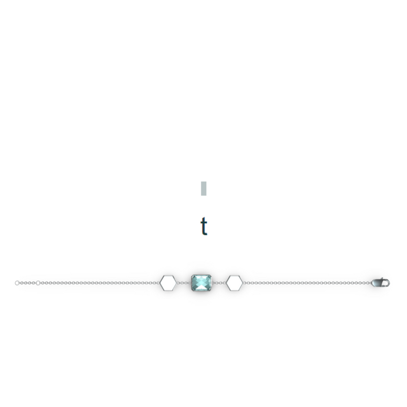 "T" Aquafiore Bracelet – Silver