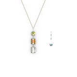 "W" Aquafiore Pendant - 18ct Yellow Gold