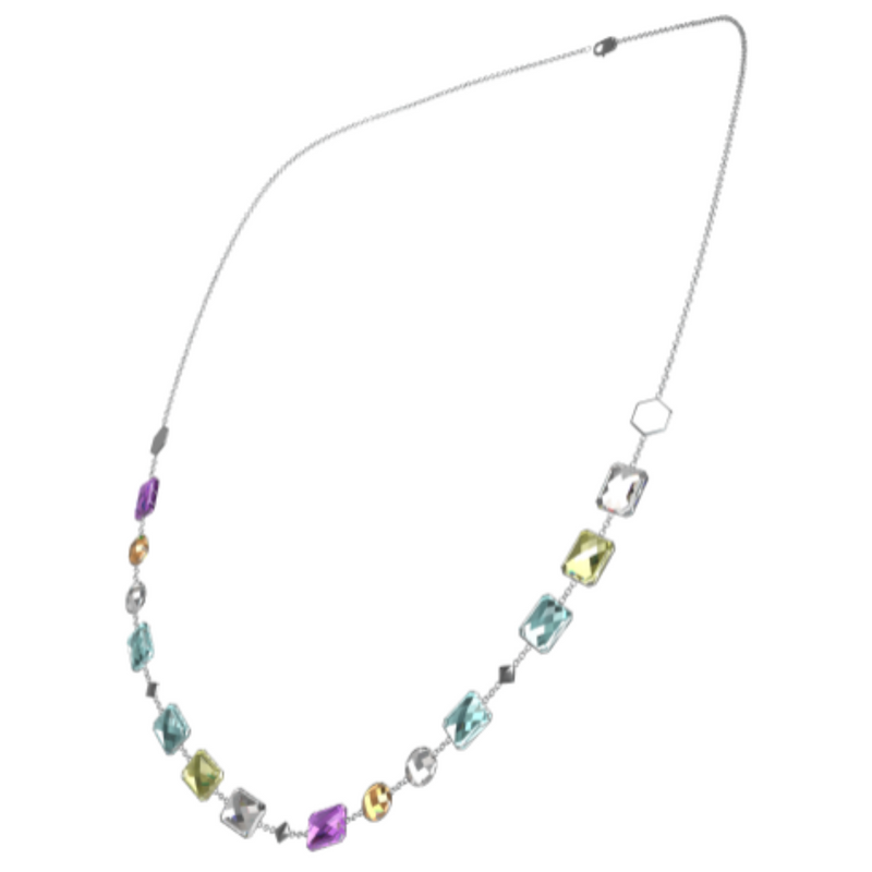 "XOXO" Aquafiore Necklace - Silver