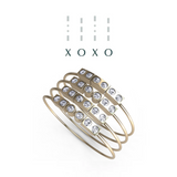 “XOXO” Mayfair Rings - 18ct Yellow Gold