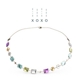 "XOXO" Aquafiore Necklace - 18ct Yellow Gold