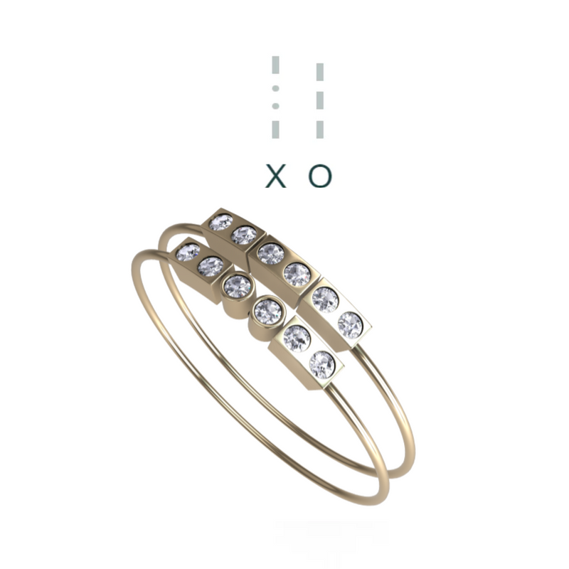 "XO” Mayfair Rings - Rose Gold