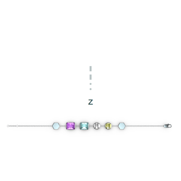 "Z" Aquafiore Bracelet – Silver