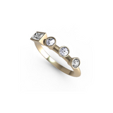 “b” Amanti Rings - 18ct Yellow Gold