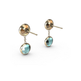 "I" Aquafiore Earrings - 18ct Yellow Gold